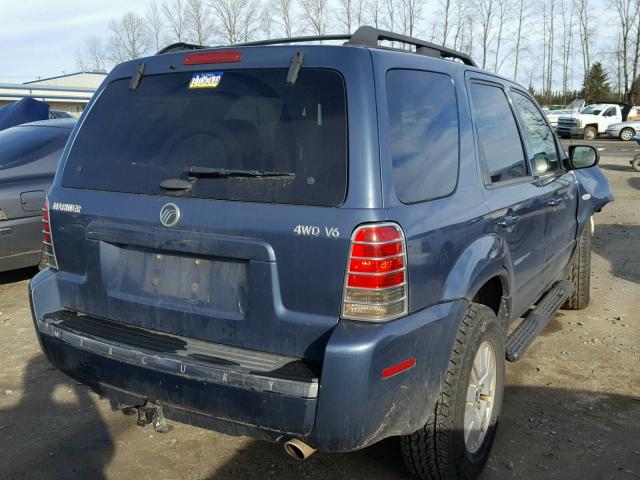 4M2YU571X5DJ20093 - 2005 MERCURY MARINER BLUE photo 4