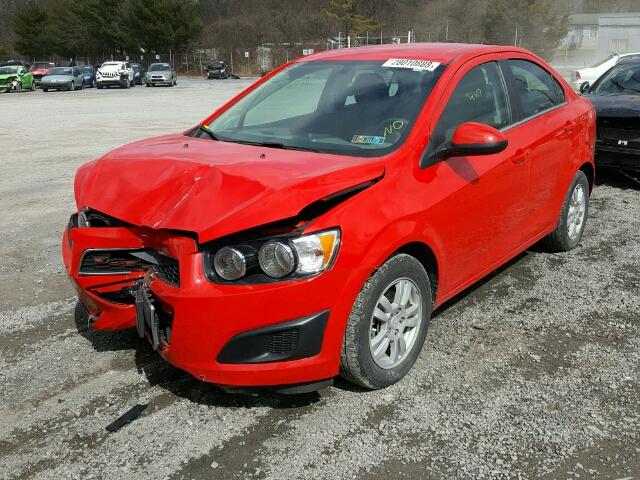 1G1JC5SG0F4119499 - 2015 CHEVROLET SONIC LT RED photo 2