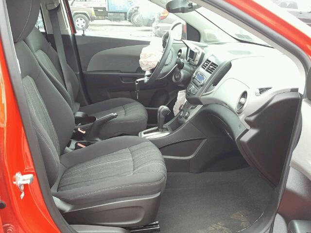 1G1JC5SG0F4119499 - 2015 CHEVROLET SONIC LT RED photo 5