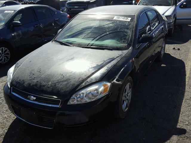 2G1WB58K189138972 - 2008 CHEVROLET IMPALA LS BLACK photo 2