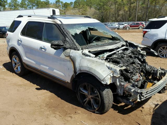 1FM5K7F8XFGC58270 - 2015 FORD EXPLORER L WHITE photo 1