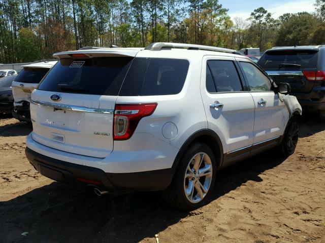 1FM5K7F8XFGC58270 - 2015 FORD EXPLORER L WHITE photo 4