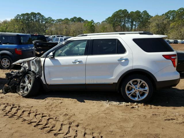 1FM5K7F8XFGC58270 - 2015 FORD EXPLORER L WHITE photo 9