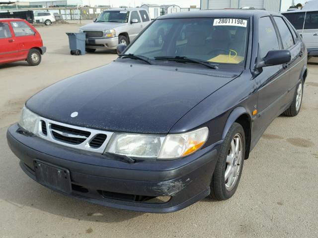 YS3DF58K0Y2037514 - 2000 SAAB 9-3 SE BLUE photo 2