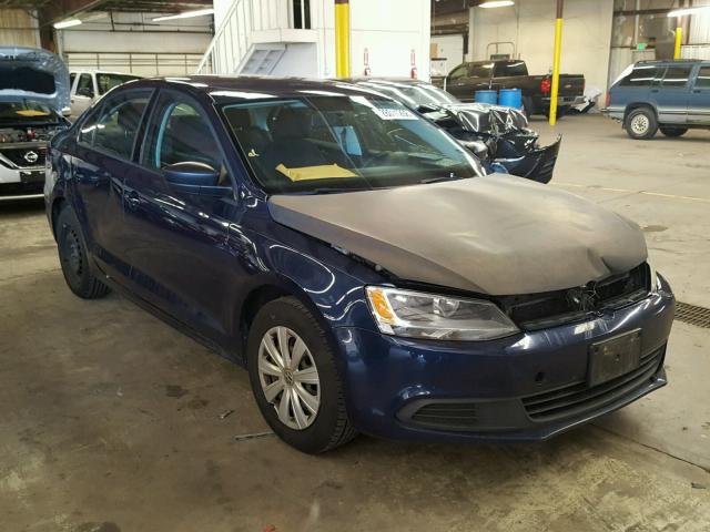 3VW2K7AJ2DM267563 - 2013 VOLKSWAGEN JETTA BASE BLUE photo 1