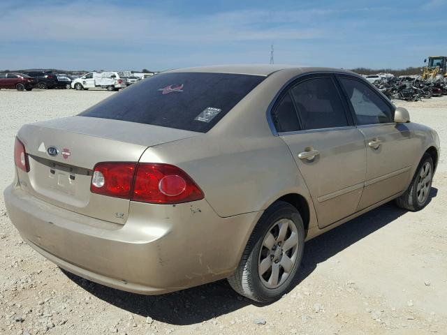 KNAGE123275124536 - 2007 KIA OPTIMA LX GOLD photo 4