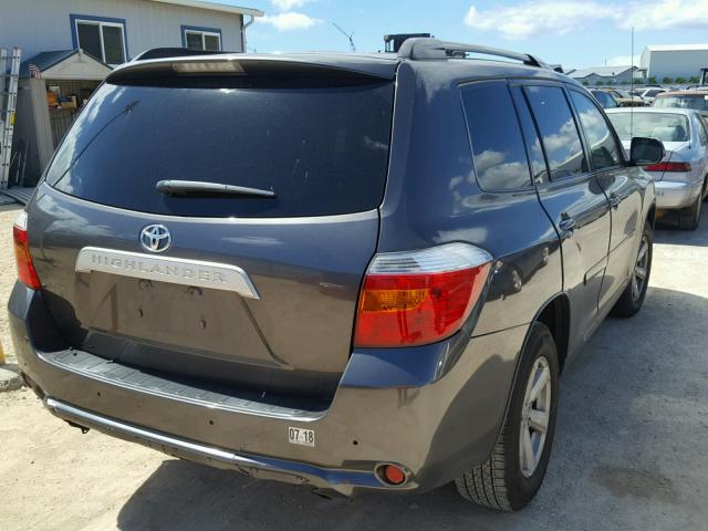 JTEZK3EH9A2103789 - 2010 TOYOTA HIGHLANDER GRAY photo 4