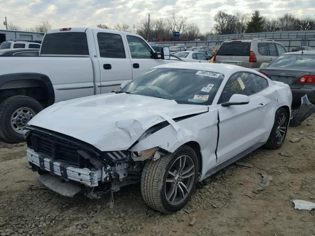 1FA6P8TH4H5310694 - 2017 FORD MUSTANG WHITE photo 2