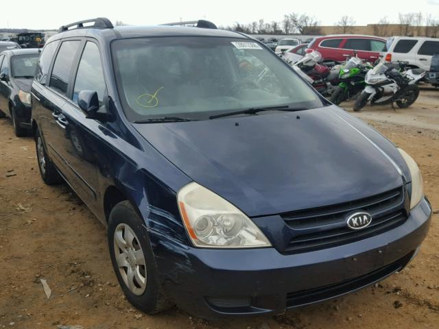 KNDMB233966033887 - 2006 KIA SEDONA EX BLUE photo 1