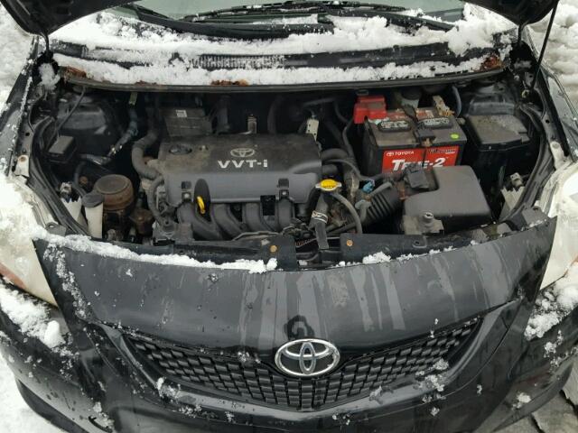 JTDBT903091332591 - 2009 TOYOTA YARIS BLACK photo 7