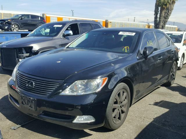 JTHBL46F675028318 - 2007 LEXUS LS 460 BLACK photo 2