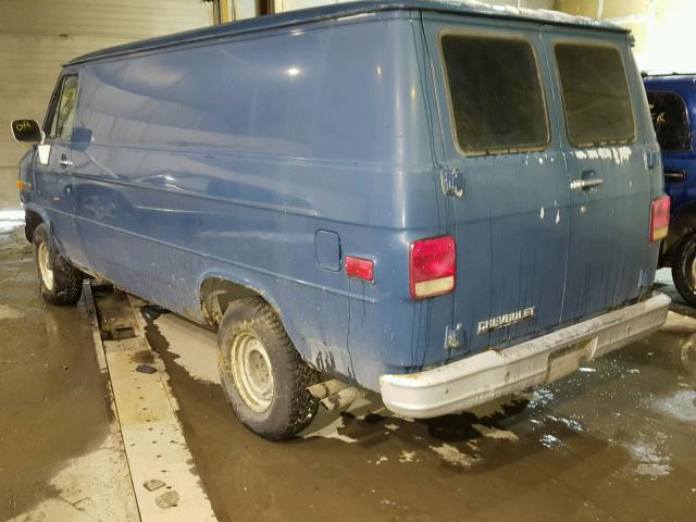 2GCEG25CXL4129340 - 1990 CHEVROLET G20 BLUE photo 3