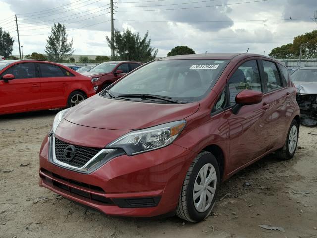 3N1CE2CP2HL364652 - 2017 NISSAN VERSA NOTE RED photo 2