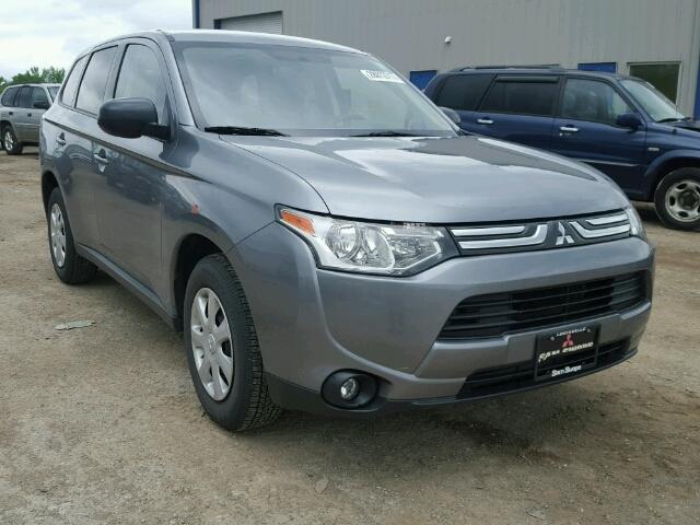 JA4AD2A32EZ010684 - 2014 MITSUBISHI OUTLANDER GRAY photo 1