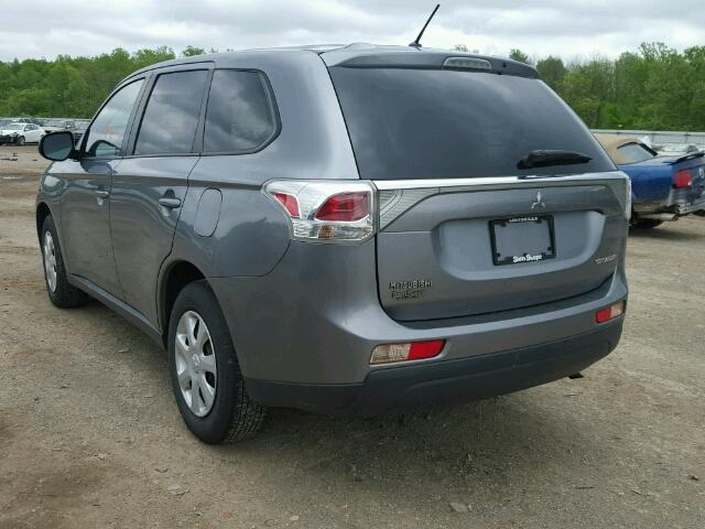 JA4AD2A32EZ010684 - 2014 MITSUBISHI OUTLANDER GRAY photo 3