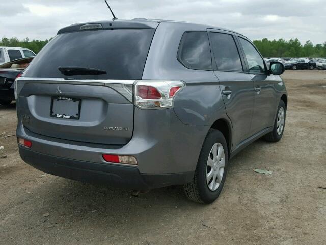 JA4AD2A32EZ010684 - 2014 MITSUBISHI OUTLANDER GRAY photo 4