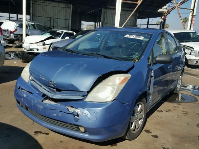 JTDKB20U240020063 - 2004 TOYOTA PRIUS BLUE photo 2