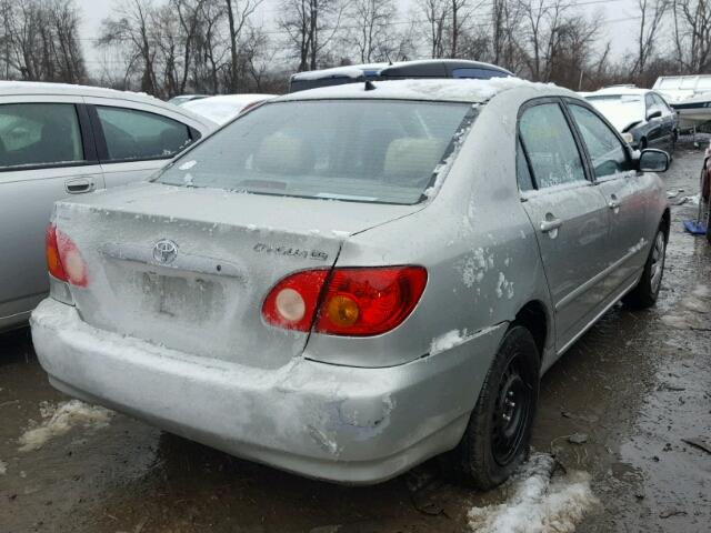 2T1BR32EX4C173481 - 2004 TOYOTA COROLLA CE SILVER photo 4