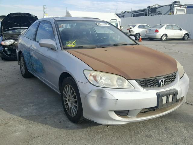 1HGEM22985L050122 - 2005 HONDA CIVIC EX SILVER photo 1