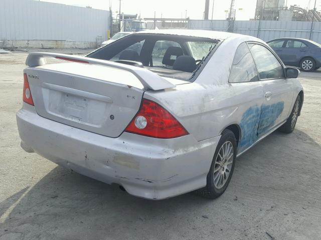 1HGEM22985L050122 - 2005 HONDA CIVIC EX ვერცხლისფერი ფოტო 4