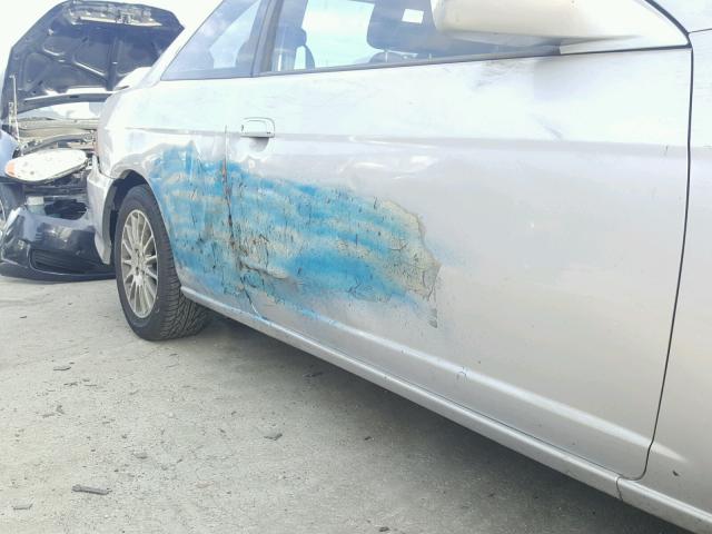 1HGEM22985L050122 - 2005 HONDA CIVIC EX ვერცხლისფერი ფოტო 9