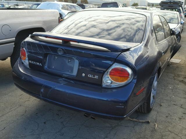 JN1DA31D82T443292 - 2002 NISSAN MAXIMA GLE BLUE photo 4