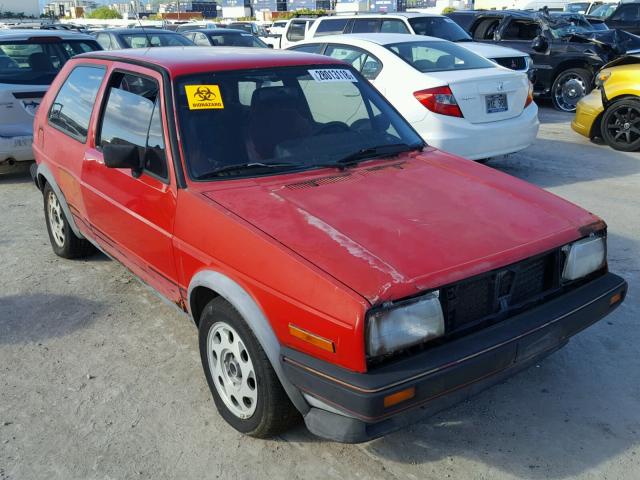 1VWDC0171HV059736 - 1987 VOLKSWAGEN GTI 16V RED photo 1