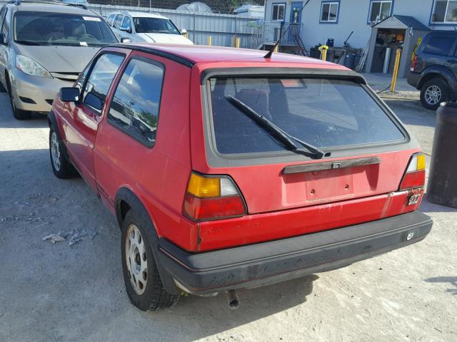 1VWDC0171HV059736 - 1987 VOLKSWAGEN GTI 16V RED photo 3