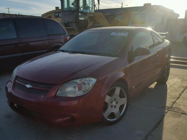 1G1AP18P577323302 - 2007 CHEVROLET COBALT SS MAROON photo 2