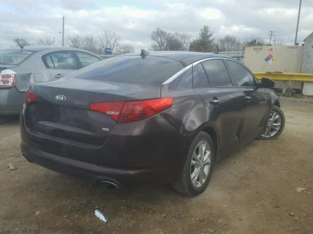 5XXGM4A74DG224866 - 2013 KIA OPTIMA LX PURPLE photo 4