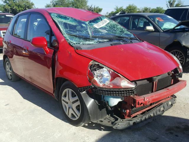 JHMGD384X7S022063 - 2007 HONDA FIT RED photo 1