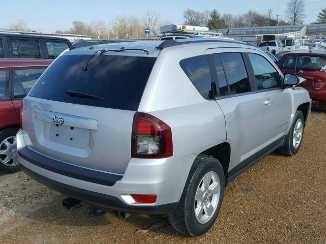 1C4NJCBA4ED550134 - 2014 JEEP COMPASS SP SILVER photo 4