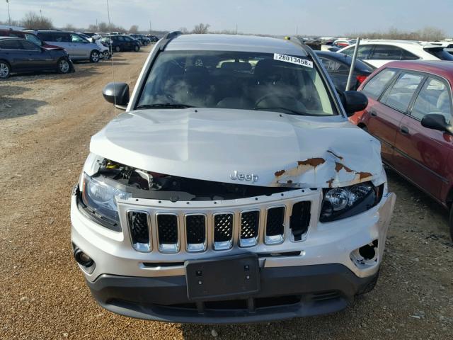 1C4NJCBA4ED550134 - 2014 JEEP COMPASS SP SILVER photo 9