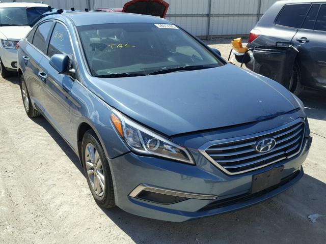 5NPE24AF7FH162245 - 2015 HYUNDAI SONATA SE GREEN photo 1