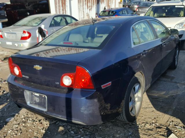 1G1ZG57B894137967 - 2009 CHEVROLET MALIBU LS BLUE photo 4