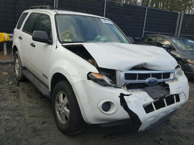 1FMCU92Z08KB02203 - 2008 FORD ESCAPE XLS WHITE photo 1