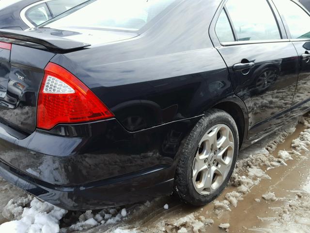 3FAHP0HA9AR163409 - 2010 FORD FUSION SE BLACK photo 9