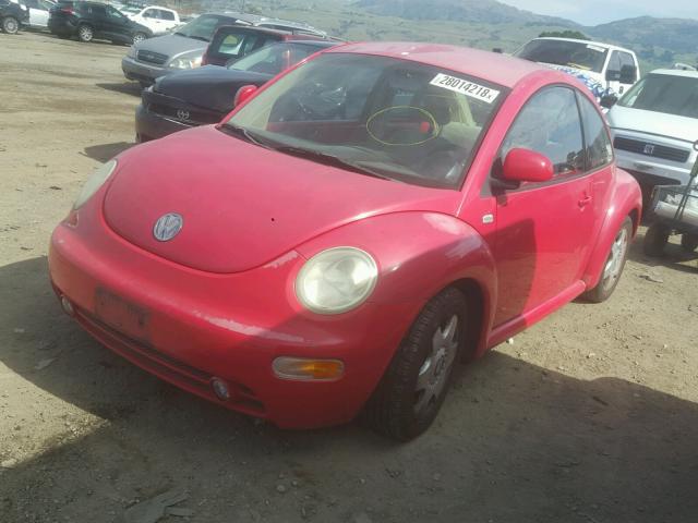 3VWCC21C1XM408164 - 1999 VOLKSWAGEN NEW BEETLE RED photo 2