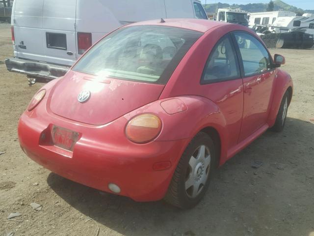 3VWCC21C1XM408164 - 1999 VOLKSWAGEN NEW BEETLE RED photo 4