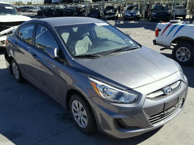 KMHCT4AE1GU956284 - 2016 HYUNDAI ACCENT SE GRAY photo 1