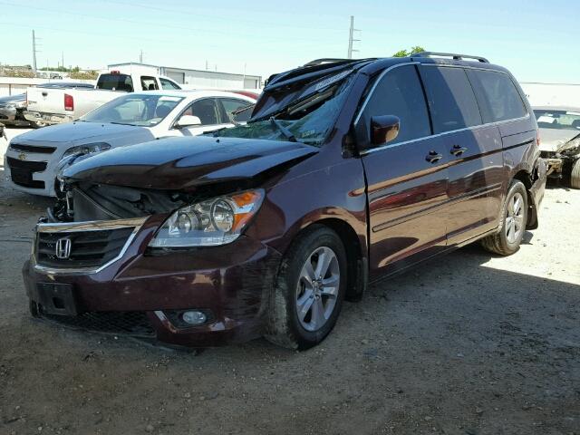 5FNRL3H97AB108170 - 2010 HONDA ODYSSEY TO MAROON photo 2