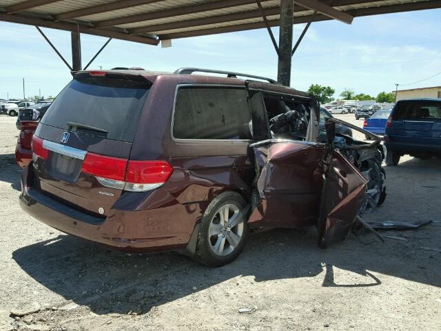 5FNRL3H97AB108170 - 2010 HONDA ODYSSEY TO MAROON photo 4