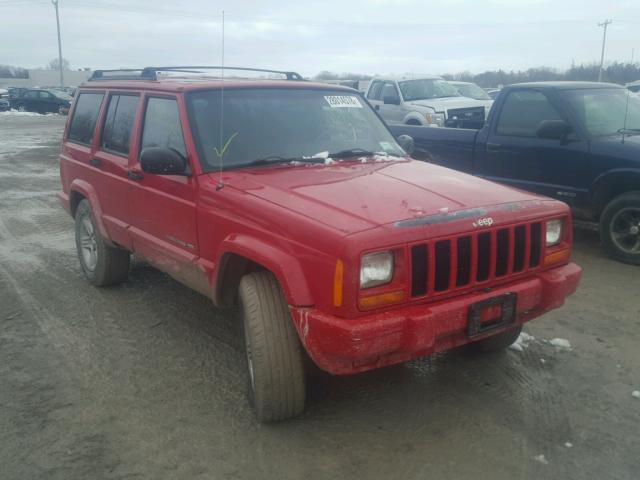 1J4FF58S51L585485 - 2001 JEEP CHEROKEE C RED photo 1