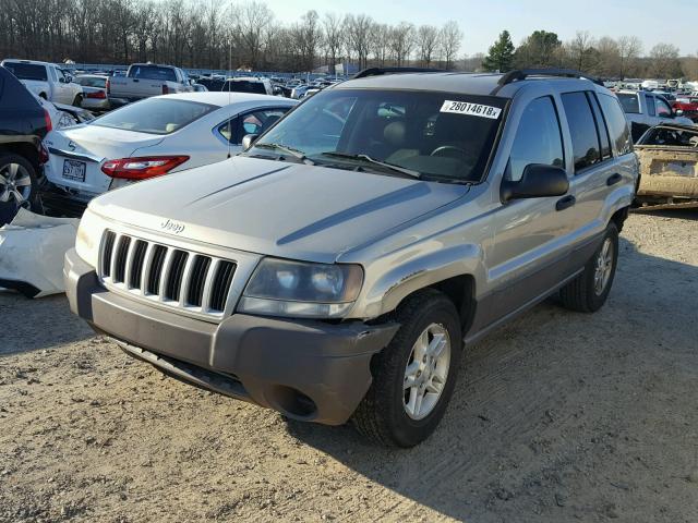 1J4GX48S14C321339 - 2004 JEEP GRAND CHER GRAY photo 2