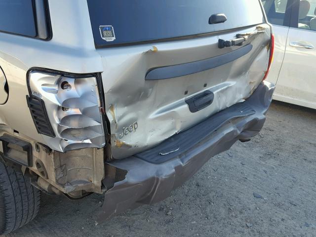 1J4GX48S14C321339 - 2004 JEEP GRAND CHER GRAY photo 9