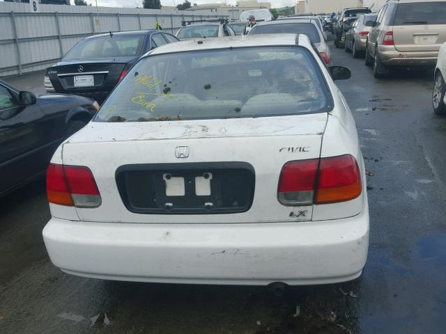 2HGEJ6576WH625228 - 1998 HONDA CIVIC LX WHITE photo 10