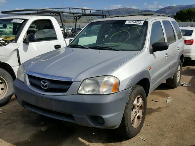 4F2YU07101KM45706 - 2001 MAZDA TRIBUTE DX SILVER photo 2