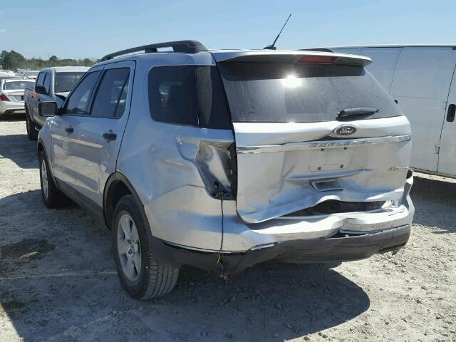 1FM5K7B85DGA79301 - 2013 FORD EXPLORER SILVER photo 3