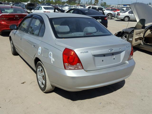 KMHDN46D76U377412 - 2006 HYUNDAI ELANTRA GL SILVER photo 3