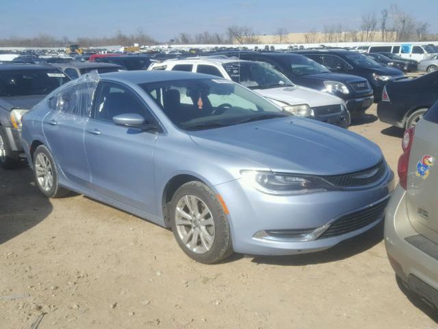 1C3CCCAB8FN700290 - 2015 CHRYSLER 200 LIMITE BLUE photo 1